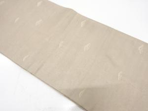 アンティーク　絽　荒波に片輪車模様織り出し丸帯（材料）